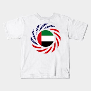 Emirian American Multinational Patriot Flag Series Kids T-Shirt